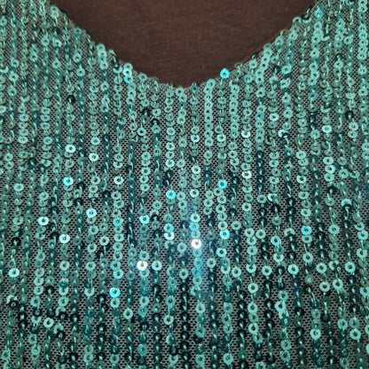 Emerald Sequin Top