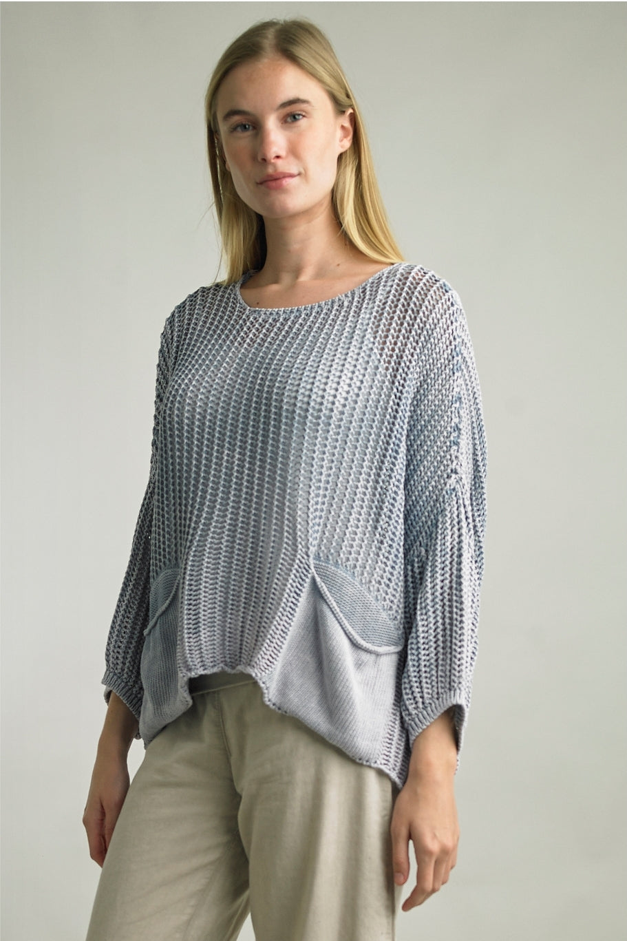 Sweater with Pockets Made in Italy