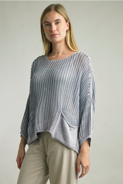 Sweater with Pockets Made in Italy