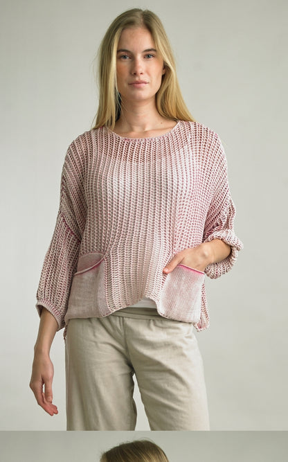 Sweater with Pockets Made in Italy