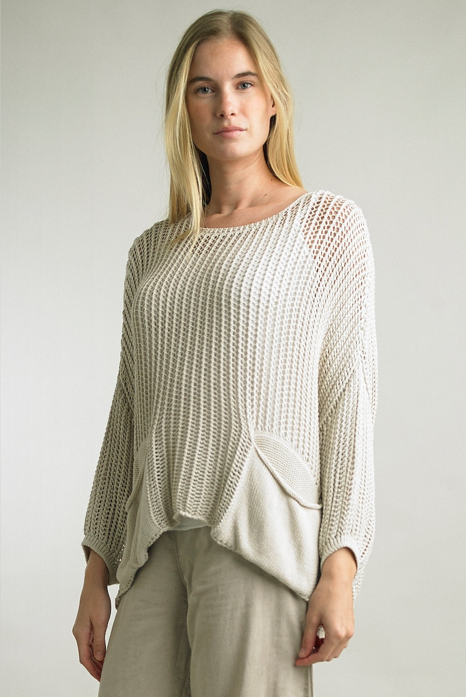 Sweater with Pockets Made in Italy