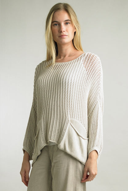 Sweater with Pockets Made in Italy