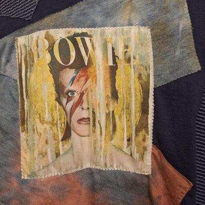 David Bowie Memorabilia handmade into a poncho