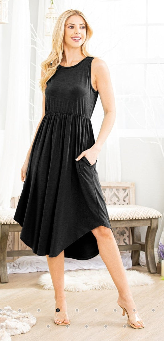 Little Black Midi Dress
